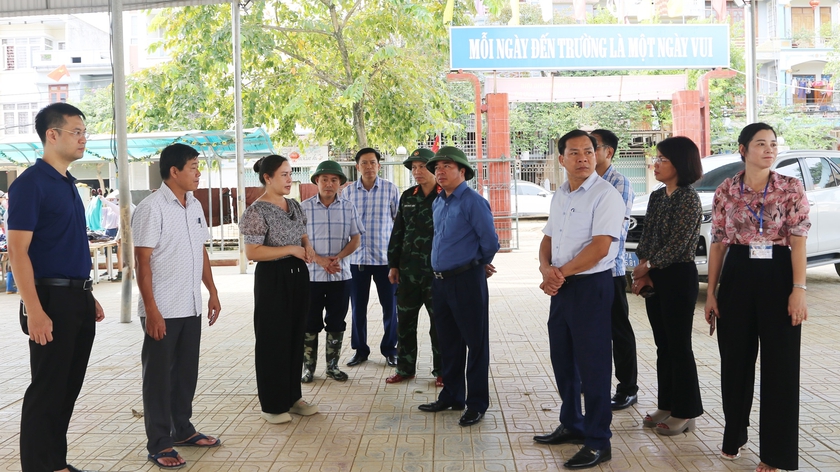 Sau lũ lụt, Thái Nguyên không để học sinh không có chỗ học tập - Ảnh 1.