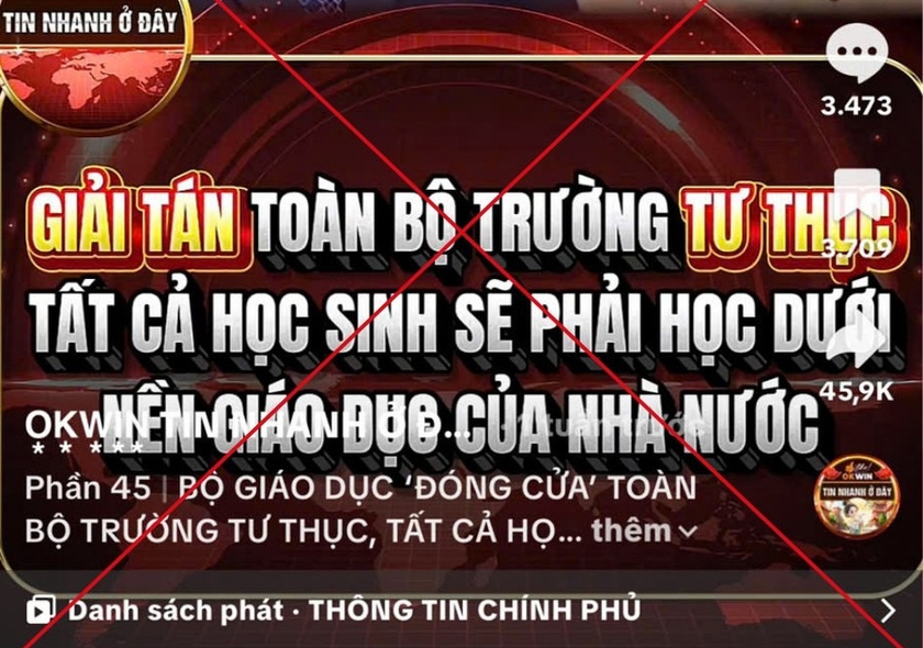 Bộ GD&ĐT khẳng định thông tin "đóng cửa, giải tán trường tư" sai sự thật, bịa đặt - Ảnh 1.