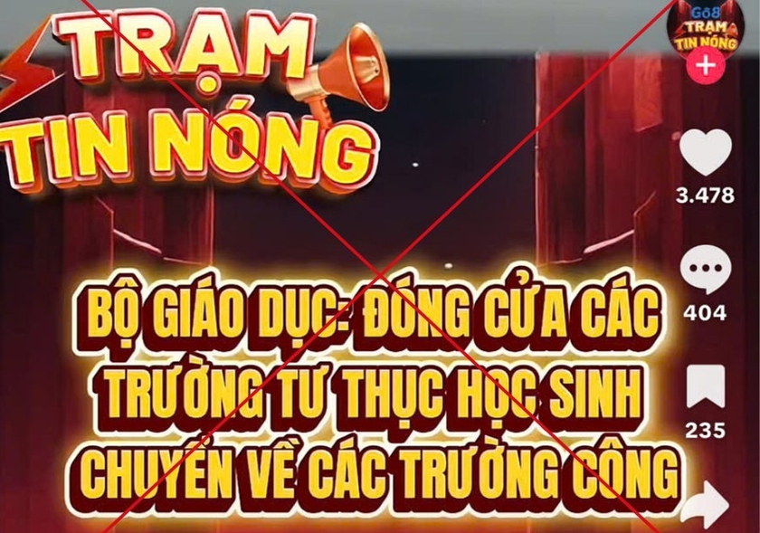 Bộ GD&ĐT khẳng định thông tin "đóng cửa, giải tán trường tư" sai sự thật, bịa đặt - Ảnh 2.