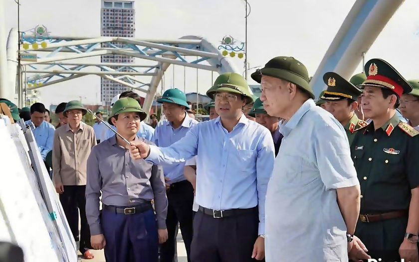 Tổng Bí thư Tô Lâm và đoàn công tác thăm, động viên nhân dân tỉnh Thái Nguyên sau bão lũ - Ảnh 1.