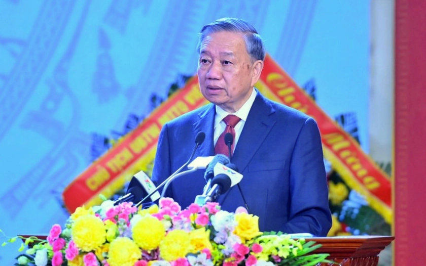 Tổng Bí thư Tô Lâm dự Lễ kỷ niệm 80 năm Ngày truyền thống LLVT Quân khu 1 - Ảnh 2.