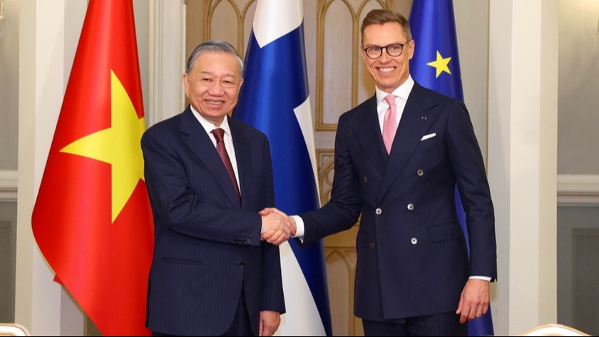 Tổng Bí thư Tô Lâm và Tổng thống Alexander Stubb chứng kiến Lễ ký kết các văn kiện hợp tác Việt Nam - Phần Lan - Ảnh 1.