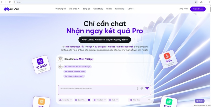 Trợ lý ảo AIVA - phổ cập AI cho hàng triệu người làm kinh doanh - Ảnh 1.