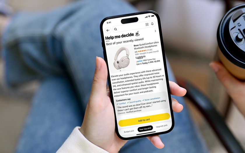 Với tính năng mới, AI có thể giúp người dùng mua sắm dễ dàng với đề xuất và giải thích đầy đủ, phù hợp. Ảnh: Amazon Với tính năng mới, AI có thể giúp người dùng mua sắm dễ dàng với đề xuất và giải thích đầy đủ, phù hợp. Ảnh: Amazon