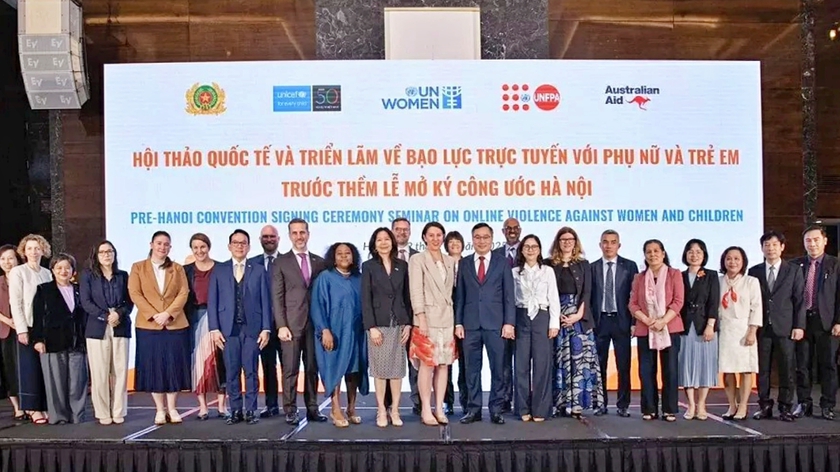 Hội thảo quốc tế về bạo lực trực tuyến với phụ nữ và trẻ em trước thềm lễ mở lý công ước Hà Nội - Ảnh 2.