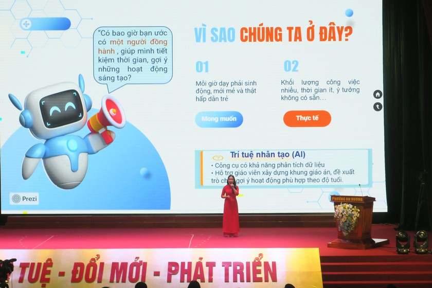 Hải Phòng: Công nghệ và trí tuệ nhân tạo trở thành công cụ hỗ trợ đắc lực cho giáo dục mầm non - Ảnh 1.