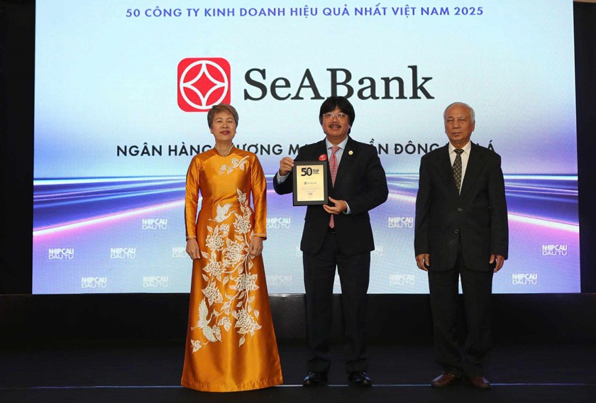 SeABank lần thứ 6 được vinh danh trong Top 50 doanh nghiệp có lợi nhuận xuất sắc nhất Việt Nam năm 2025- Ảnh 2. SeABank lần thứ 6 được vinh danh trong Top 50 doanh nghiệp có lợi nhuận xuất sắc nhất Việt Nam năm 2025- Ảnh 2.