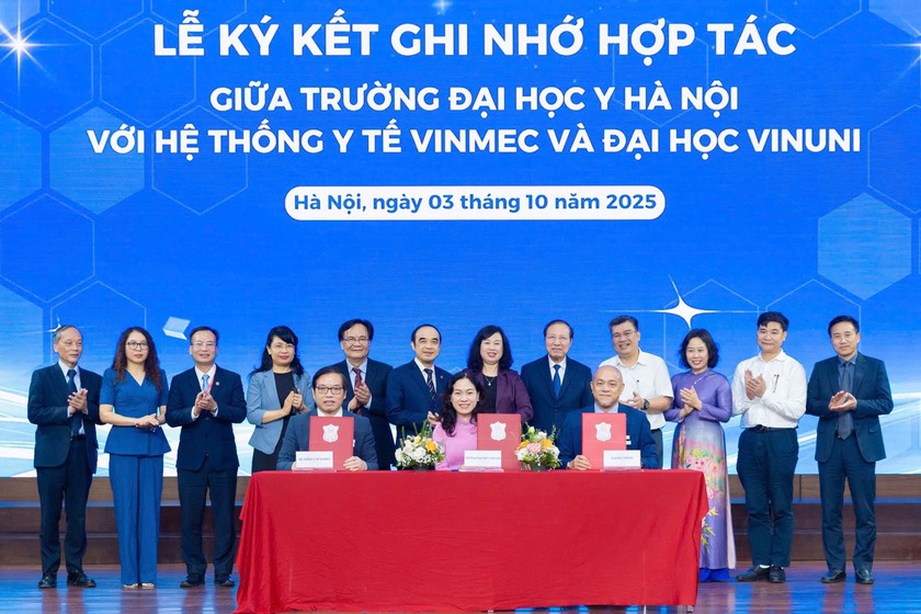 Trường Đại học Y Hà Nội, Vinmec và VinUni hợp tác xây dựng hệ sinh thái học thuật y tế chuẩn thế giới- Ảnh 1.