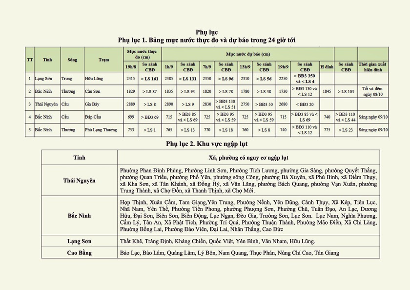 Cảnh báo sạt lở đất tại Lào Cai, Tuyên Quang, Cao Bằng, Thái Nguyên Bắc Ninh, lũ đặc biệt lớn trên sông Cầu, sông Thương - Ảnh 3.