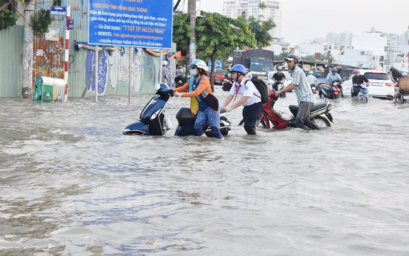 Cảnh báo triều cường vùng ven biển phía Đông Nam Bộ. Ảnh minh hoạ: IT