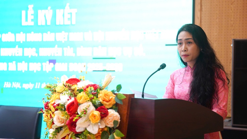 Hội Khuyến học Việt Nam và Hội Nông dân Việt Nam ký kết chương trình phối hợp giai đoạn 2025-2030 - Ảnh 2.