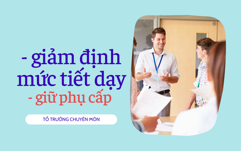 Vì sao cần giảm định mức tiết dạy và giữ phụ cấp cho tổ trưởng chuyên môn? - Ảnh 1.
