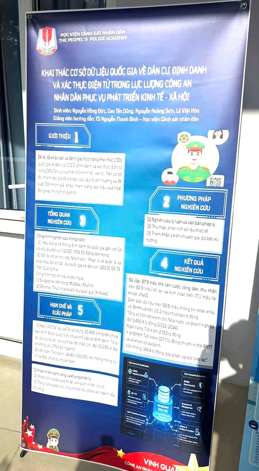 Học viện Cảnh sát nhân dân có 4 công trình giành Giải thưởng Khoa học và Công nghệ dành cho sinh viên - Ảnh 2.