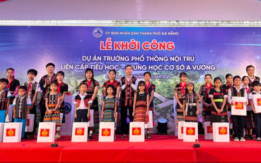 Đồng loạt khởi công xây dựng trường nội trú liên cấp tại 5 xã biên giới của Đà Nẵng - Ảnh 3.