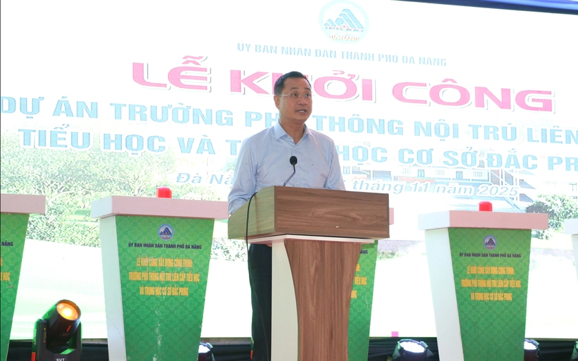 Đồng loạt khởi công xây dựng trường nội trú liên cấp tại 5 xã biên giới của Đà Nẵng - Ảnh 2.