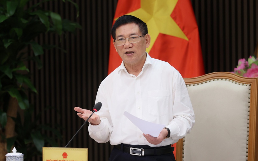 Phó Thủ tướng Chính phủ Hồ Đức Phớc, Trưởng Ban Chỉ đạo Đổi mới và Phát triển doanh nghiệp chủ trì cuộc họp về tình hình thực hiện Đề án tái cơ cấu Tập đoàn Công nghiệp - Năng lượng quốc gia Việt Nam (Petrovietnam). Ảnh: BTC