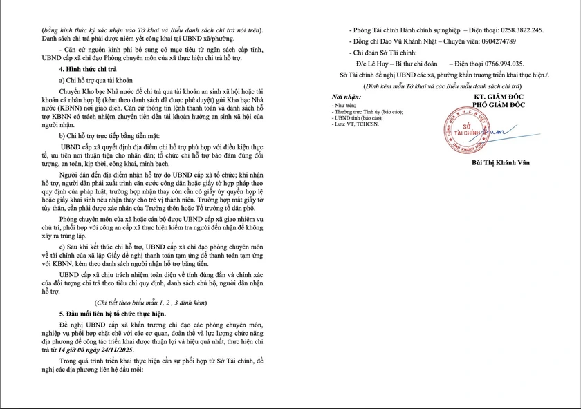 Khánh Hòa chi trả hỗ trợ về nhà ở, đời sống và hỗ trợ cho học sinh bị ảnh hưởng mưa lũ - Ảnh 3.