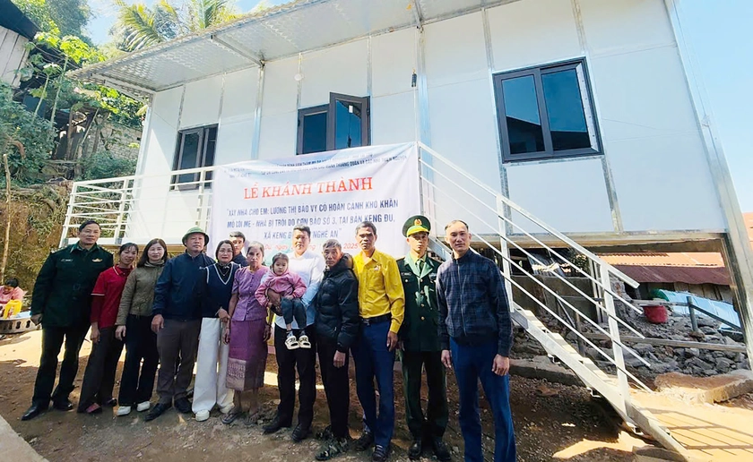 Khánh thành nhà cho cháu Lương Bảo Vy 5 tuổi mồ côi - Ảnh 2.