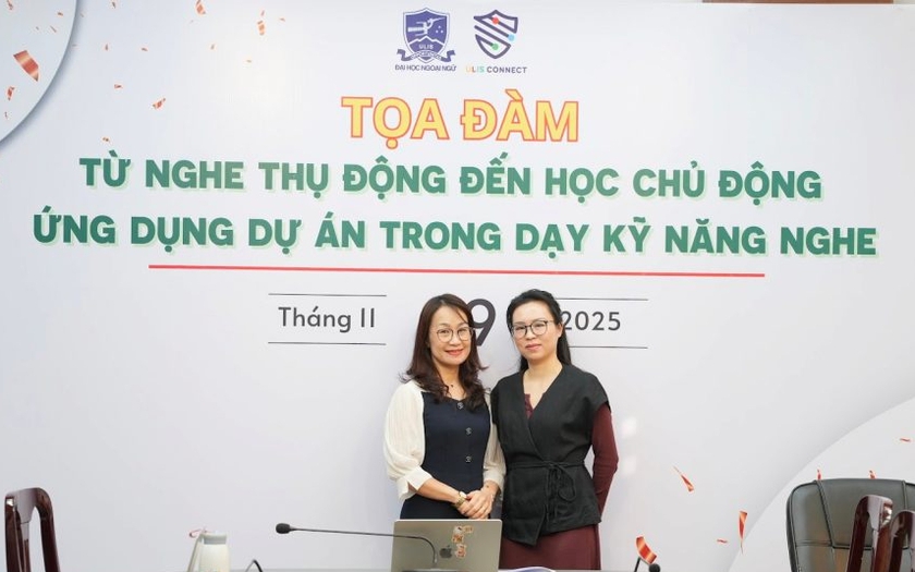 Trường Đại học Ngoại ngữ tổ chức tọa đàm chia sẻ kinh nghiệm, phương pháp dạy phát triển kỹ năng nghe - Ảnh 2.