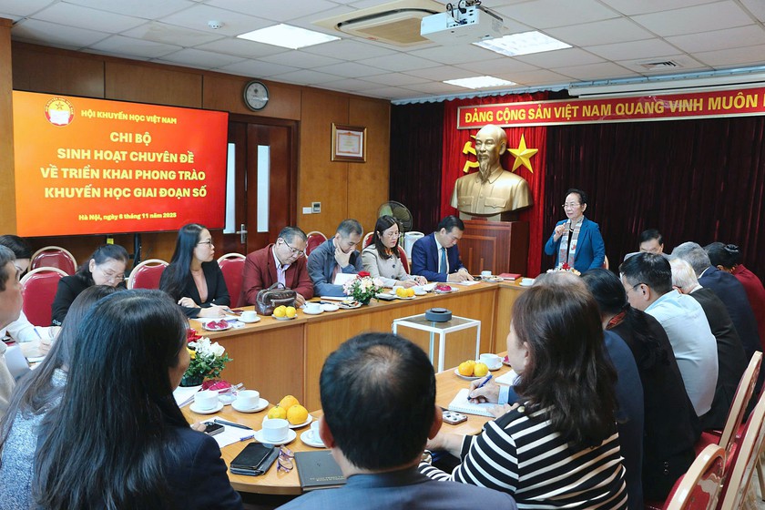 Chi bộ Hội Khuyến học Việt Nam ra chương trình hành động thực hiện khuyến học số - Ảnh 1.