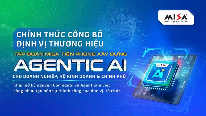 Tập đoàn MISA công bố định vị thương hiệu tiên phong xây dựng Agentic AI cho doanh nghiệp, hộ kinh doanh và Chính phủ - Ảnh 1.