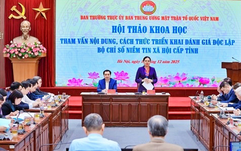 Giải pháp và cách thức triển khai đánh giá độc lập bộ chỉ số niềm tin xã hội của MTTQ Việt Nam - Ảnh 3.