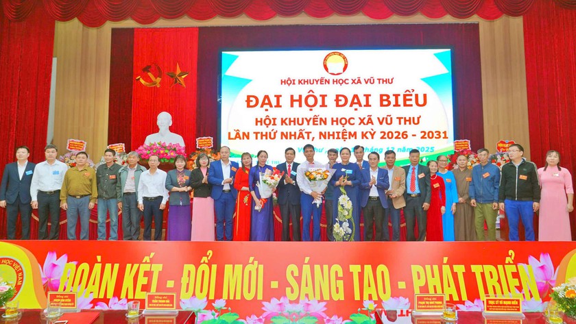 Hội Khuyến học xã Vũ Thư (Hưng Yên) tổ chức đại hội điểm khuyến học - Ảnh 5.