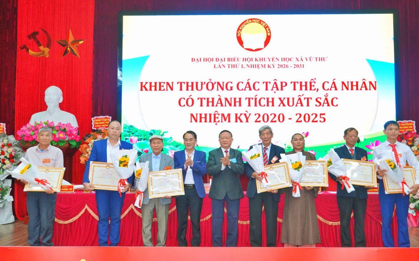 Hội Khuyến học xã Vũ Thư (Hưng Yên) tổ chức đại hội điểm khuyến học - Ảnh 3.