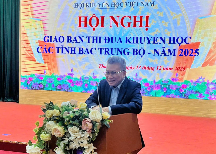 Giao ban thi đua khuyến học các tỉnh Bắc Trung Bộ - Ảnh 1.