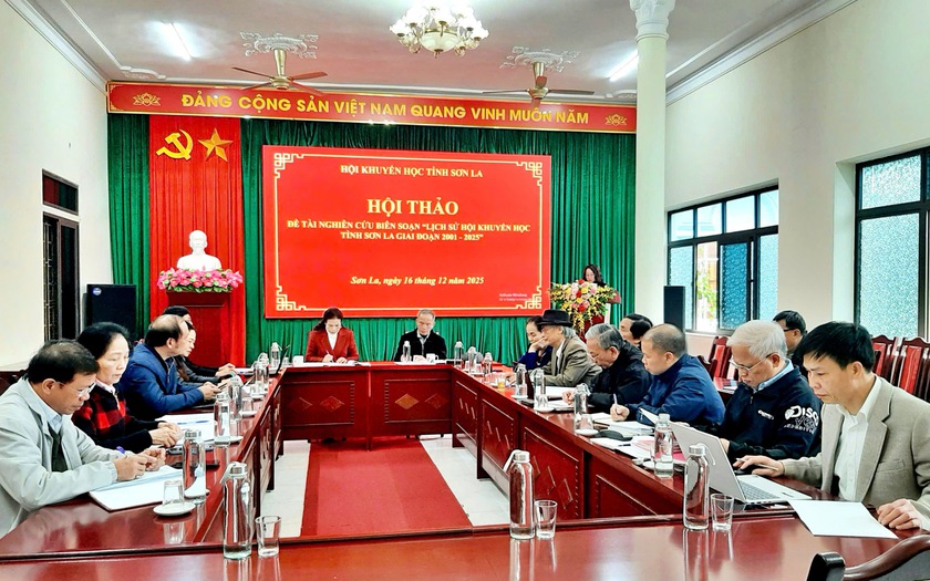 Hội Khuyến học Sơn La hội thảo nghi&ecirc;n cứu, bi&ecirc;n soạn "Lịch sử Hội Khuyến học tỉnh Sơn La, giai đoạn 2021-2025" - Ảnh 1.
