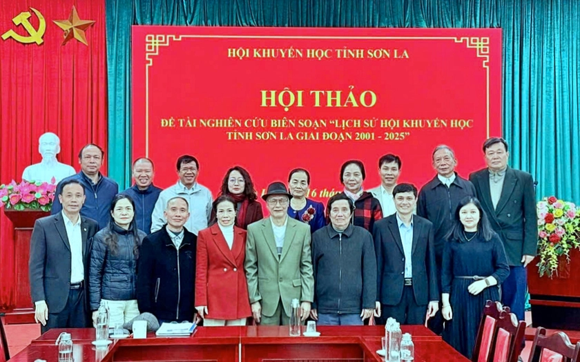 Hội Khuyến học Sơn La hội thảo nghi&ecirc;n cứu, bi&ecirc;n soạn "Lịch sử Hội Khuyến học tỉnh Sơn La, giai đoạn 2021-2025" - Ảnh 2.