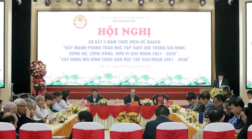 Nghệ An sơ kết 5 năm thực hiện đề án xây dựng xã hội học tập - Ảnh 8.