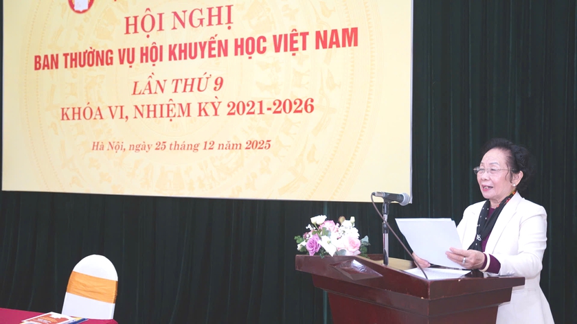 Hội nghị Ban Thường vụ Hội Khuyến học Việt Nam lần thứ 9 kh&oacute;a VI, nhiệm kỳ 2021-2026 - Ảnh 2.