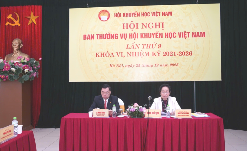 Hội nghị Ban Thường vụ Hội Khuyến học Việt Nam lần thứ 9 kh&oacute;a VI, nhiệm kỳ 2021-2026 - Ảnh 3.