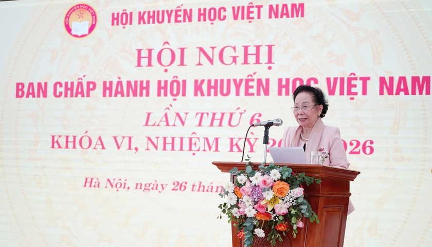Hội nghị Ban Chấp h&agrave;nh Hội Khuyến học Việt Nam lần thứ 6, kh&oacute;a VI nhiệm kỳ 2021-2026 - Ảnh 2.