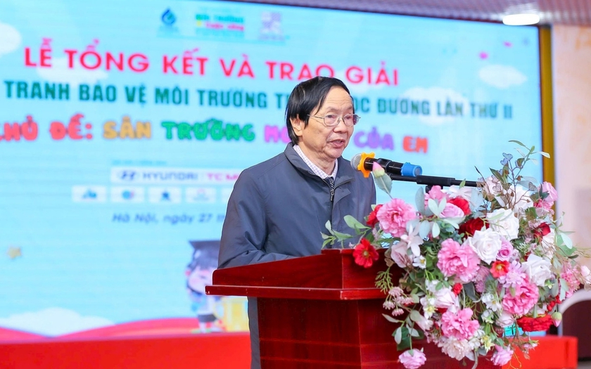 Lễ trao giải Cuộc thi vẽ tranh Bảo vệ m&ocirc;i trường trong học đường, chủ đề &ldquo;S&acirc;n trường mơ ước của em" - Ảnh 2.