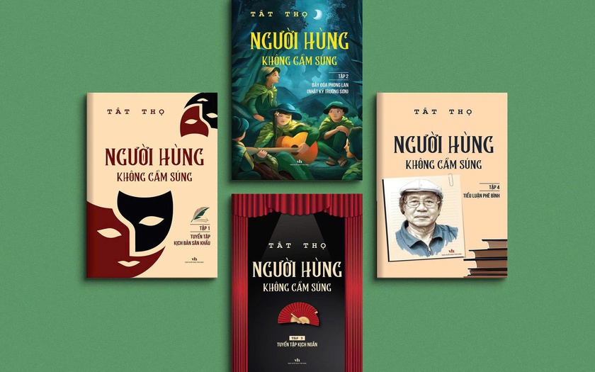 Bộ sách "Người hùng không cầm súng" là toàn bộ gia tài tinh thần, trí tuệ của một tác giả 82 tuổi. Ảnh minh hoạ: BTC