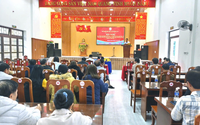 Hội Khuyến học x&atilde; Thăng An, Đ&agrave; Nẵng tổ chức hội nghị ban chấp h&agrave;nh lần thứ nhất, nhiệm kỳ 2025-2030 - Ảnh 1.