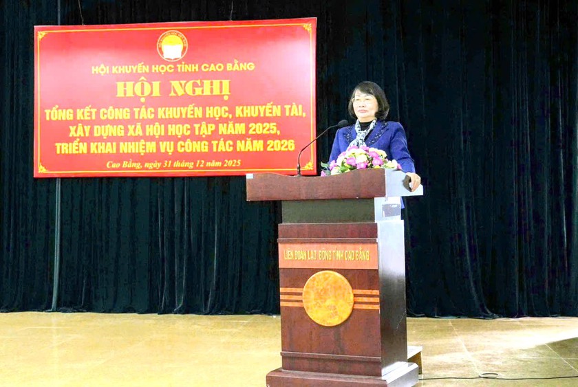 Khuyến học Cao Bằng hướng tới mục ti&ecirc;u lan tỏa mạnh mẽ tinh thần học tập suốt đời - Ảnh 1.