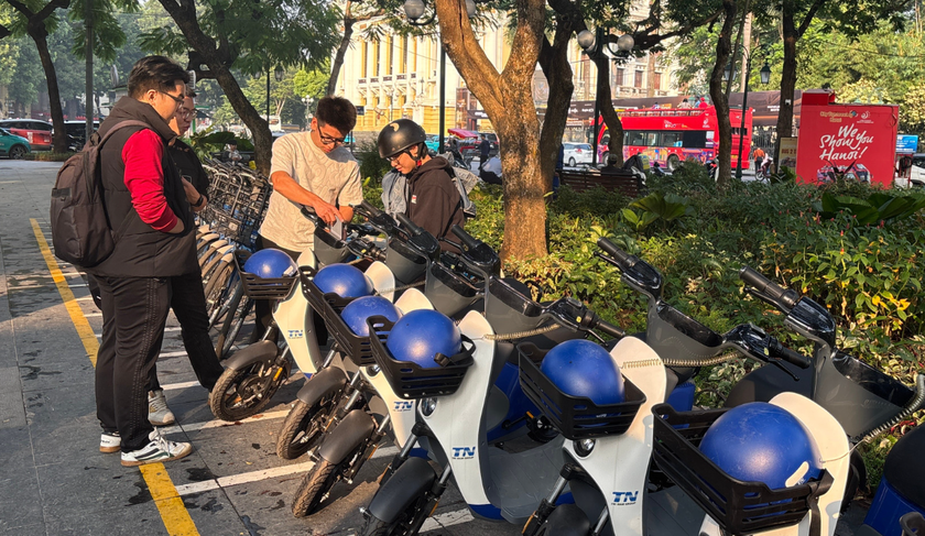 Hà Nội dự kiến bố trí 5.000 xe đạp điện quanh Vành đai 1- Ảnh 1.