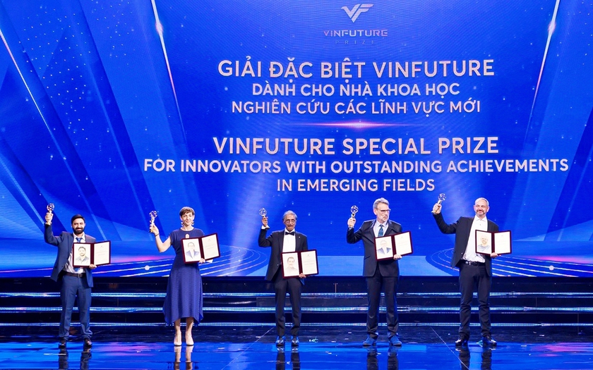Các nhà khoa học đoạt Giải thưởng VinFuture 2025. Ảnh: BTC
