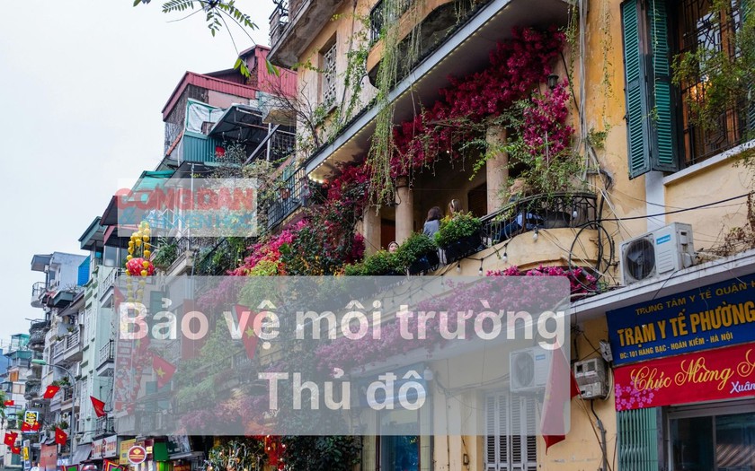 Nhiều chính sách bảo vệ môi trường đã được Thành phố Hà Nội thực hiện. Ảnh minh hoạ: IT