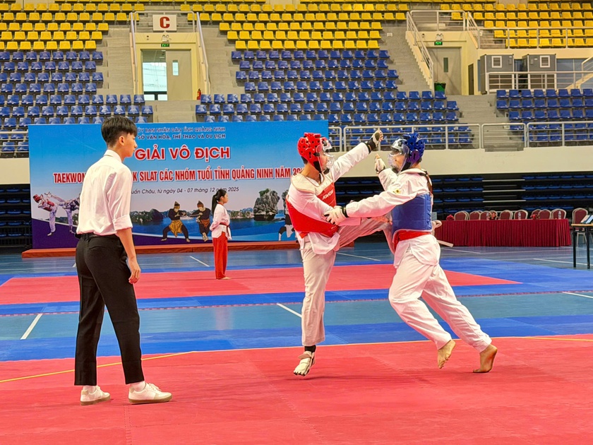Gần 400 vận động viên tham gia Giải vô địch Pencak Silat – Taekwondo tỉnh Quảng Ninh - Ảnh 2.