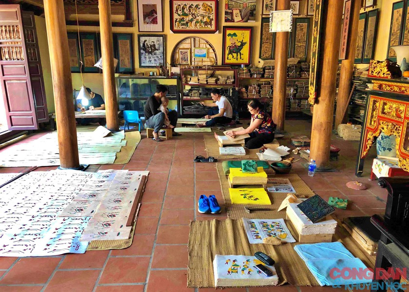 UNESCO ghi danh Nghề l&agrave;m tranh d&acirc;n gian Đ&ocirc;ng Hồ v&agrave;o Danh mục di sản cần bảo vệ khẩn cấp - Ảnh 4.