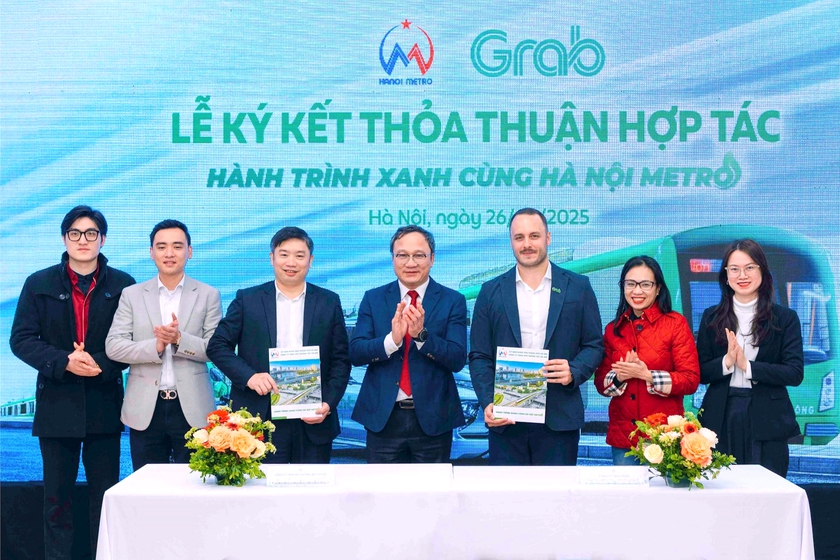 Hanoi Metro và Grab Việt Nam "bắt tay" mang ưu đãi cho hành khách - Ảnh 1.