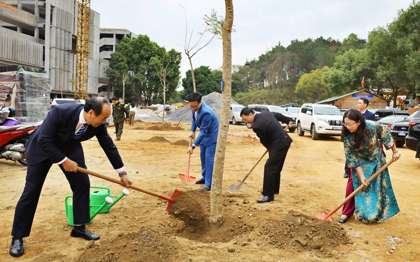 Lào Cai phát động tết trồng cây, trồng rừng tại trường học - Ảnh 3.