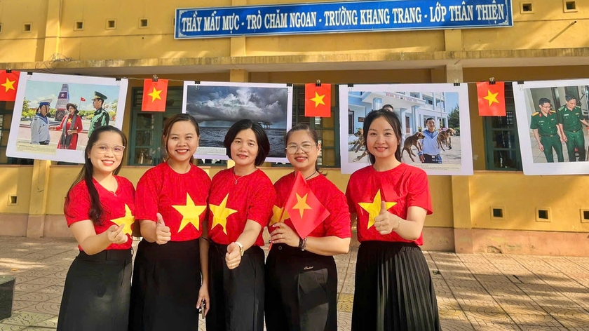 Buổi học đặc biệt "Em yêu biển đảo quê hương" đúng ngày lễ lớn - Ảnh 4.