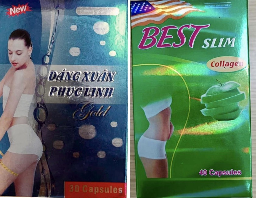 Dáng xuân Phục Linh Gold và Best Slim Collagen chứa chất cấm Sibutramine - Ảnh 1.
