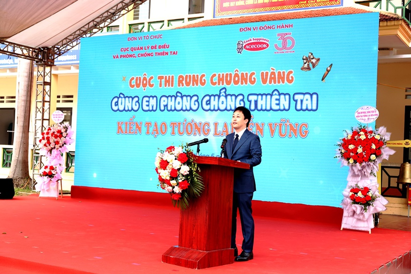 Rung chuông vàng “Cùng em phòng chống thiên tai - Kiến tạo tương lai bền vững” tại Lào Cai - Ảnh 4.