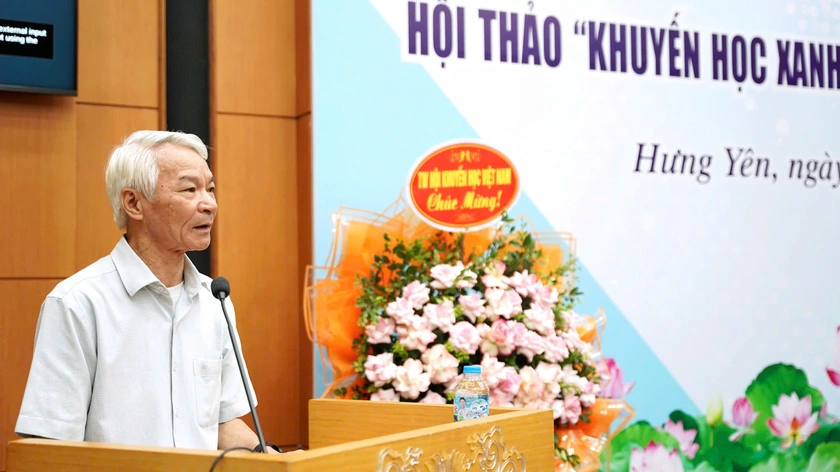 Hội nghị giao ban cụm thi đua khuyến học đồng bằng sông Hồng, triển khai "Khuyến học xanh" - Ảnh 4.